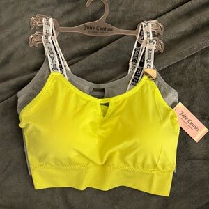 Juicy Couture Women's Yellow / Gray Sporty Bra set